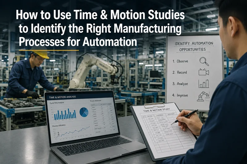 How to Use Time & Motion Studies to Identify the Right Manufacturing Processes for Automation