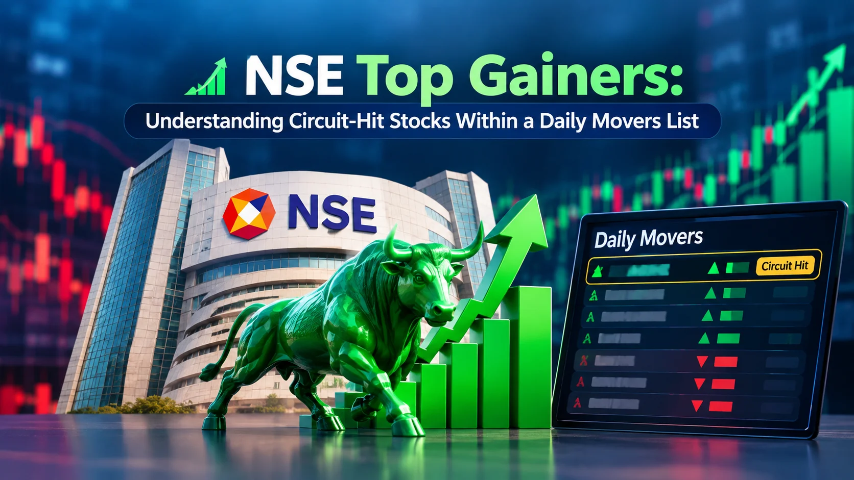 NSE Top Gainers: Understanding Circuit-Hit Stocks Within a Daily Movers List