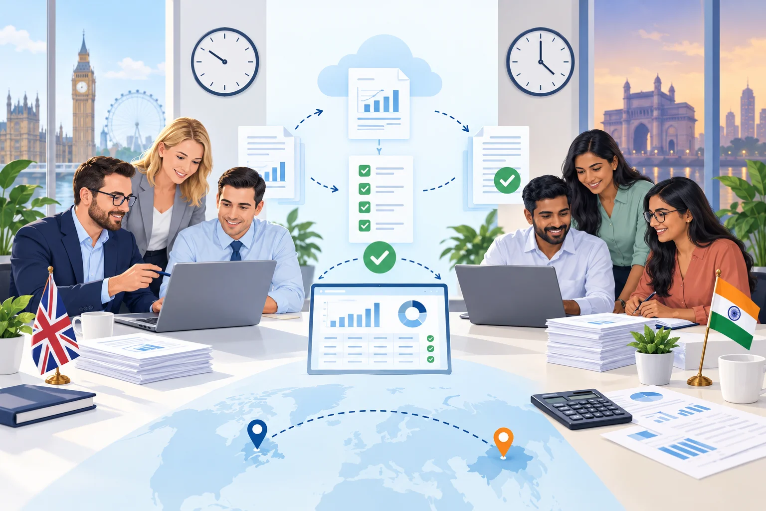 Running a UK and India Accounting Team Across Time Zones Without Losing Review Quality
