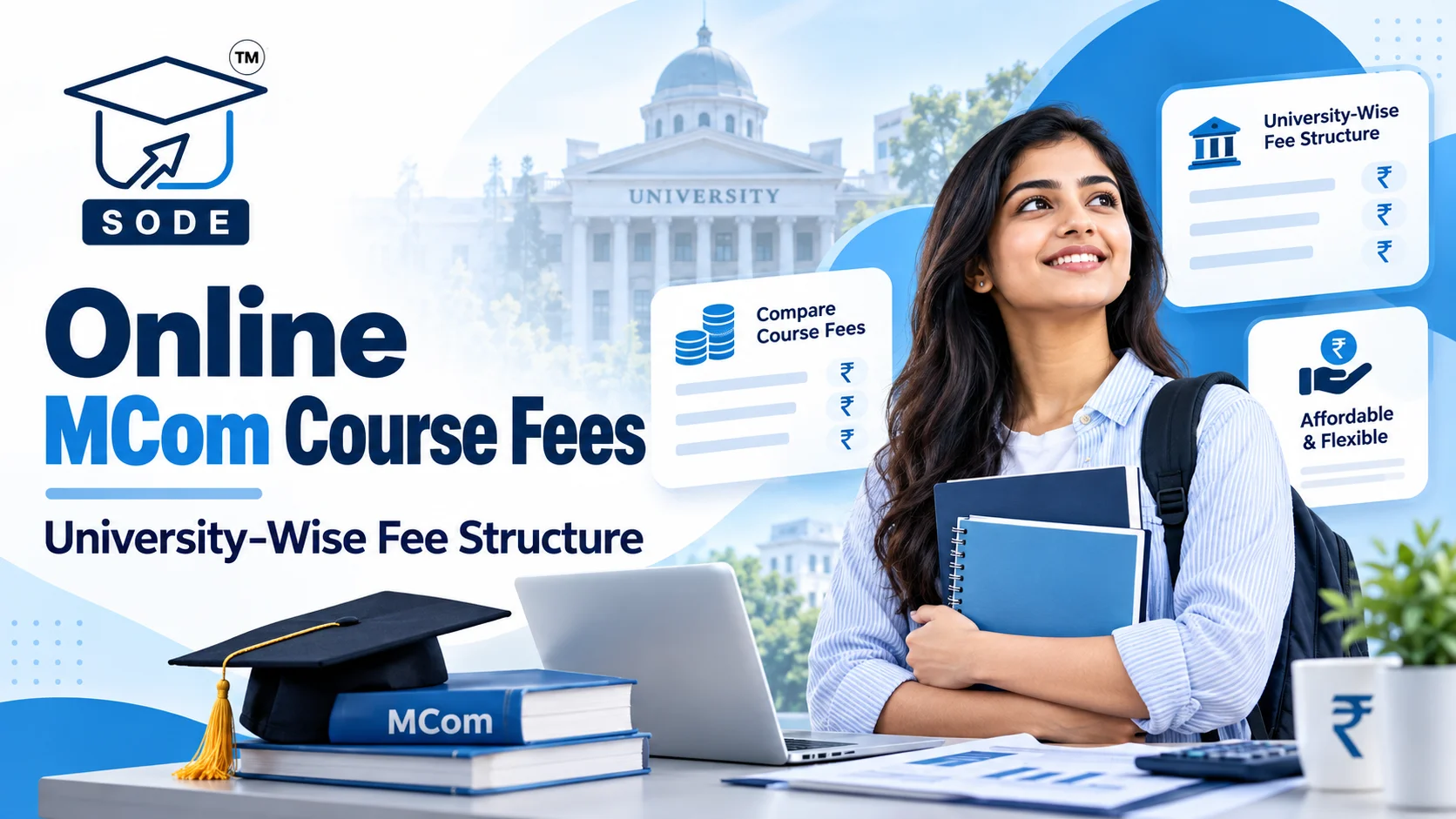 Online MCom Course Fees: University-Wise Fee Structure