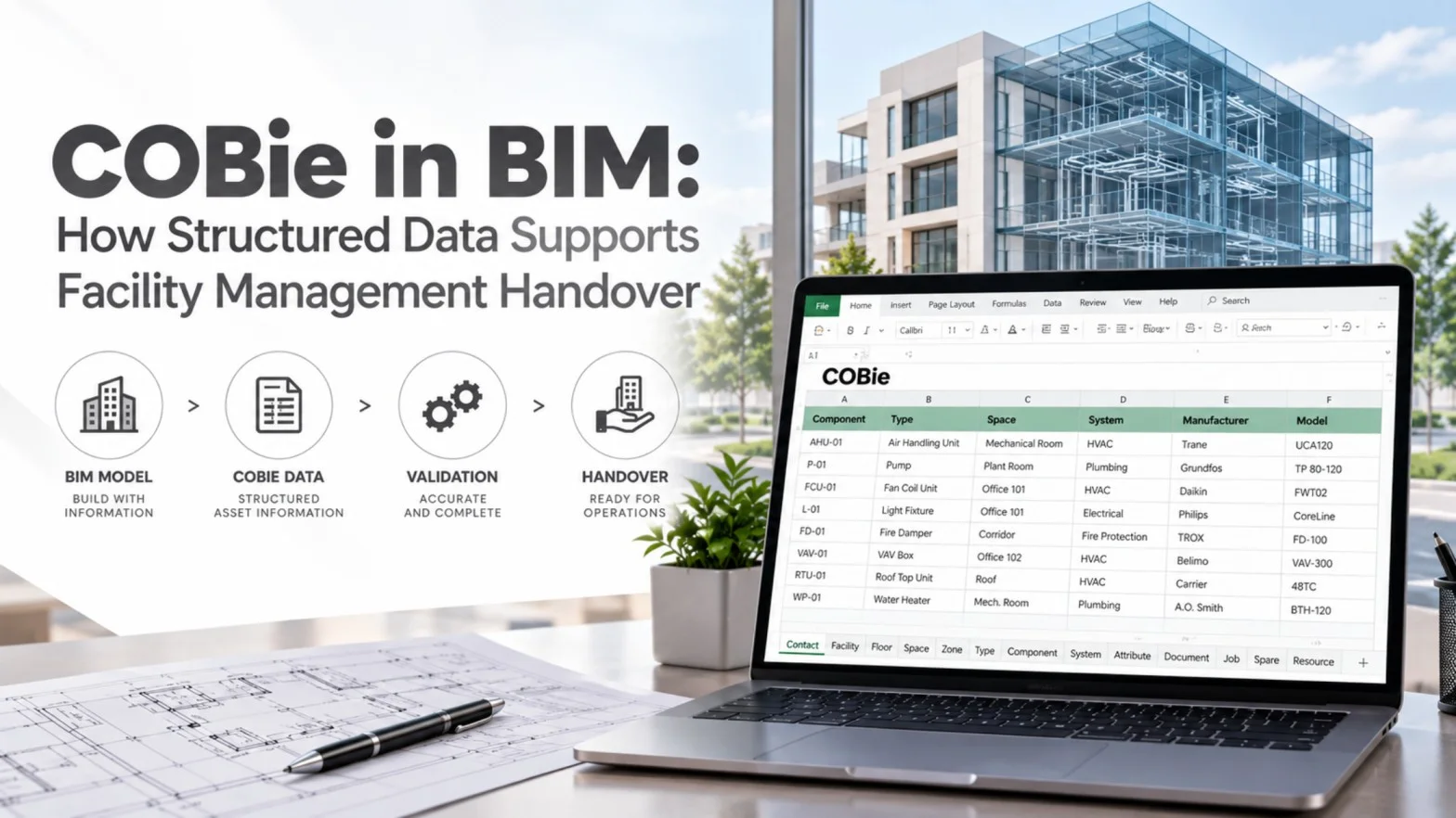 COBie in BIM: How Structured Data Supports Facility Management Handover