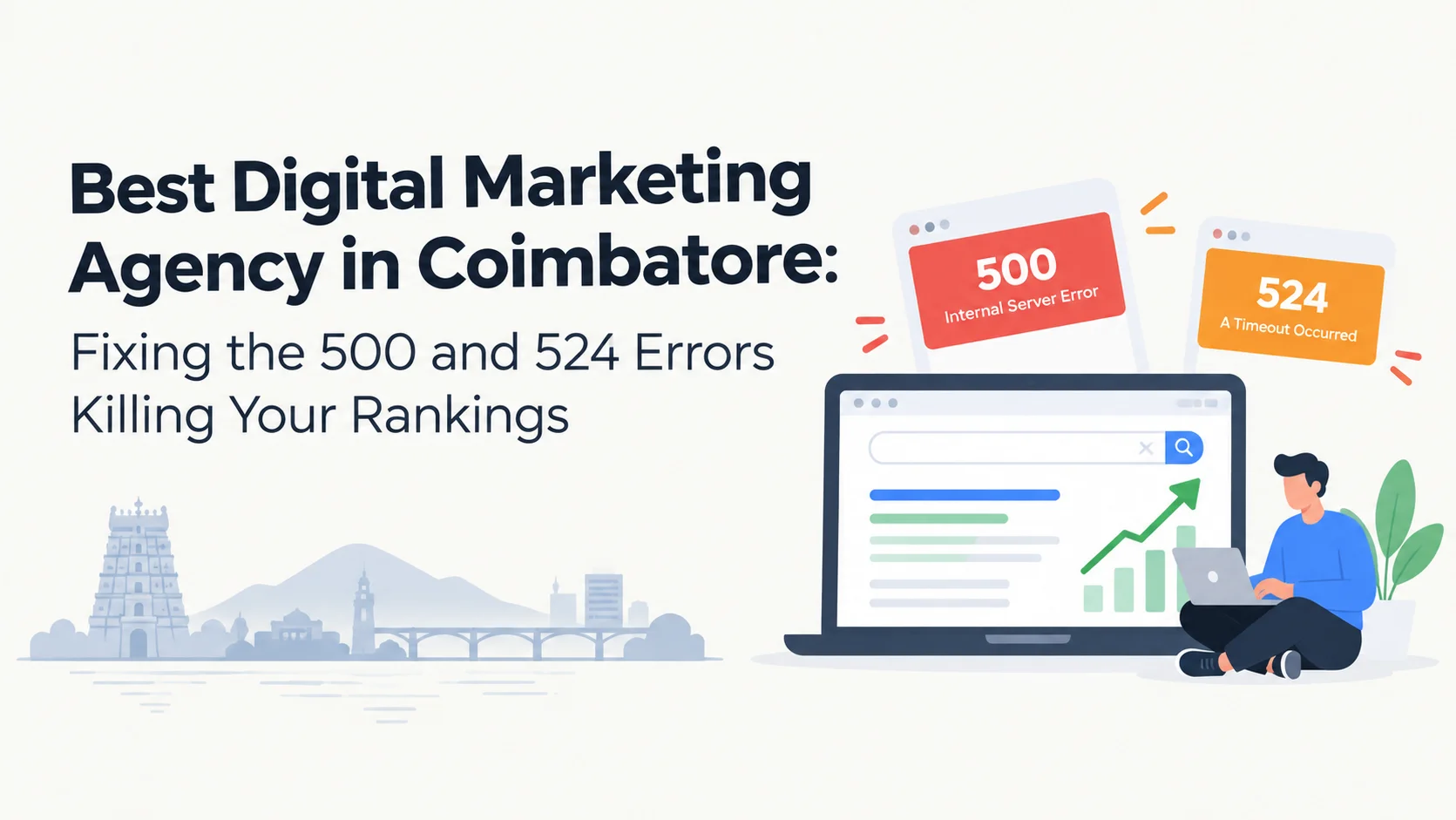 Best Digital Marketing Agency in Coimbatore: Fixing the 500 and 524 Errors Killing Your Rankings