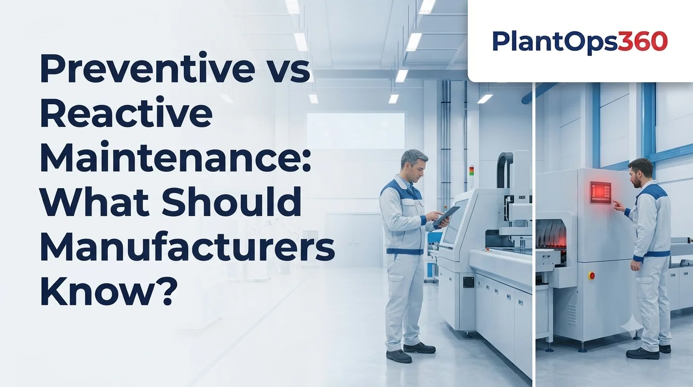 Preventive vs Reactive Maintenance: What Should Manufacturers Know About PM Maintenance Software?