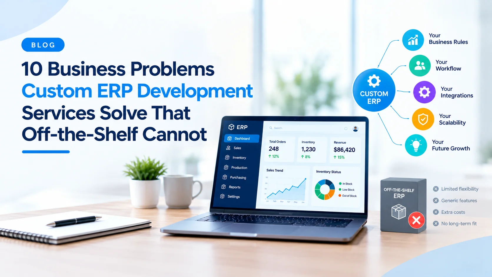 10 Business Problems Custom ERP Development Services Solve That Off-the-Shelf Cannot