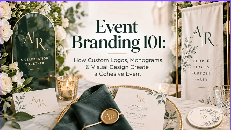 Event Branding 101: How Custom Logos, Monograms & Visual Design Create a Cohesive Event