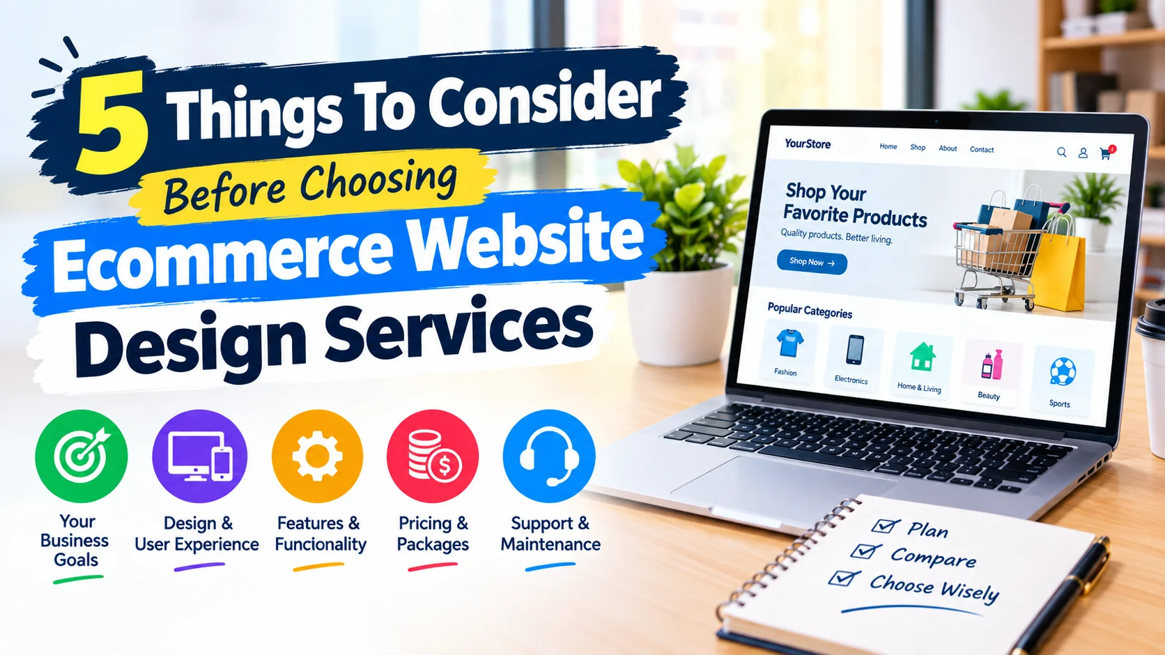 5 Things To Consider Before Choosing Ecommerce Website Design Services