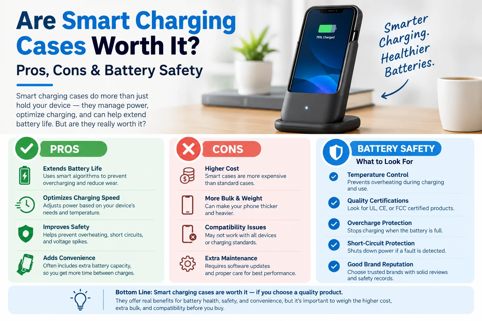 Are Smart Charging Cases Worth It? Pros, Cons & Battery Safety