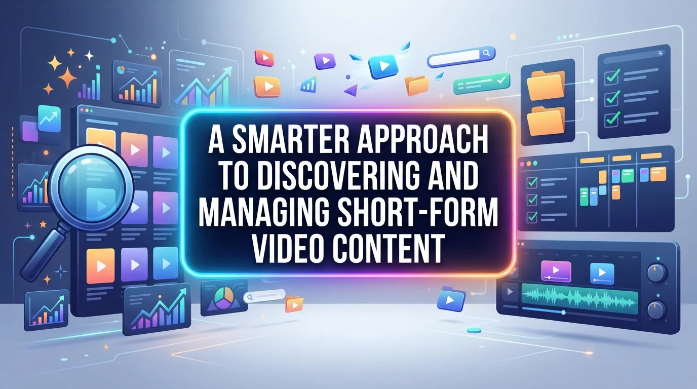 A Smarter Approach to Discovering and Managing Short Form Video Content