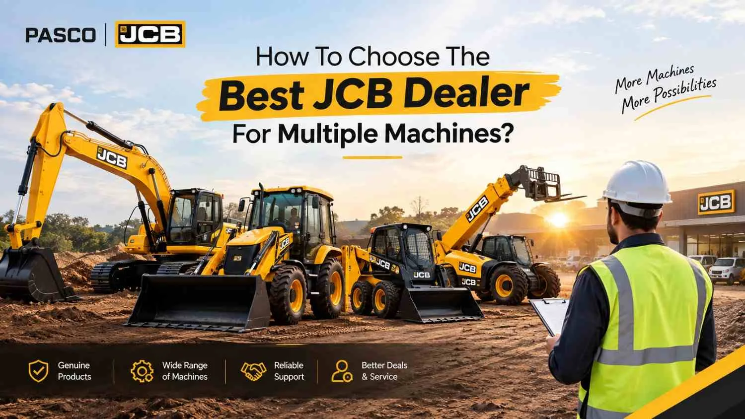 How To Choose The Best Jcb Dealer For Multiple Machines?