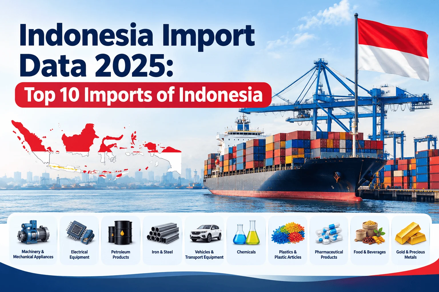 Indonesia Import Data 2025: Top 10 Imports of Indonesia