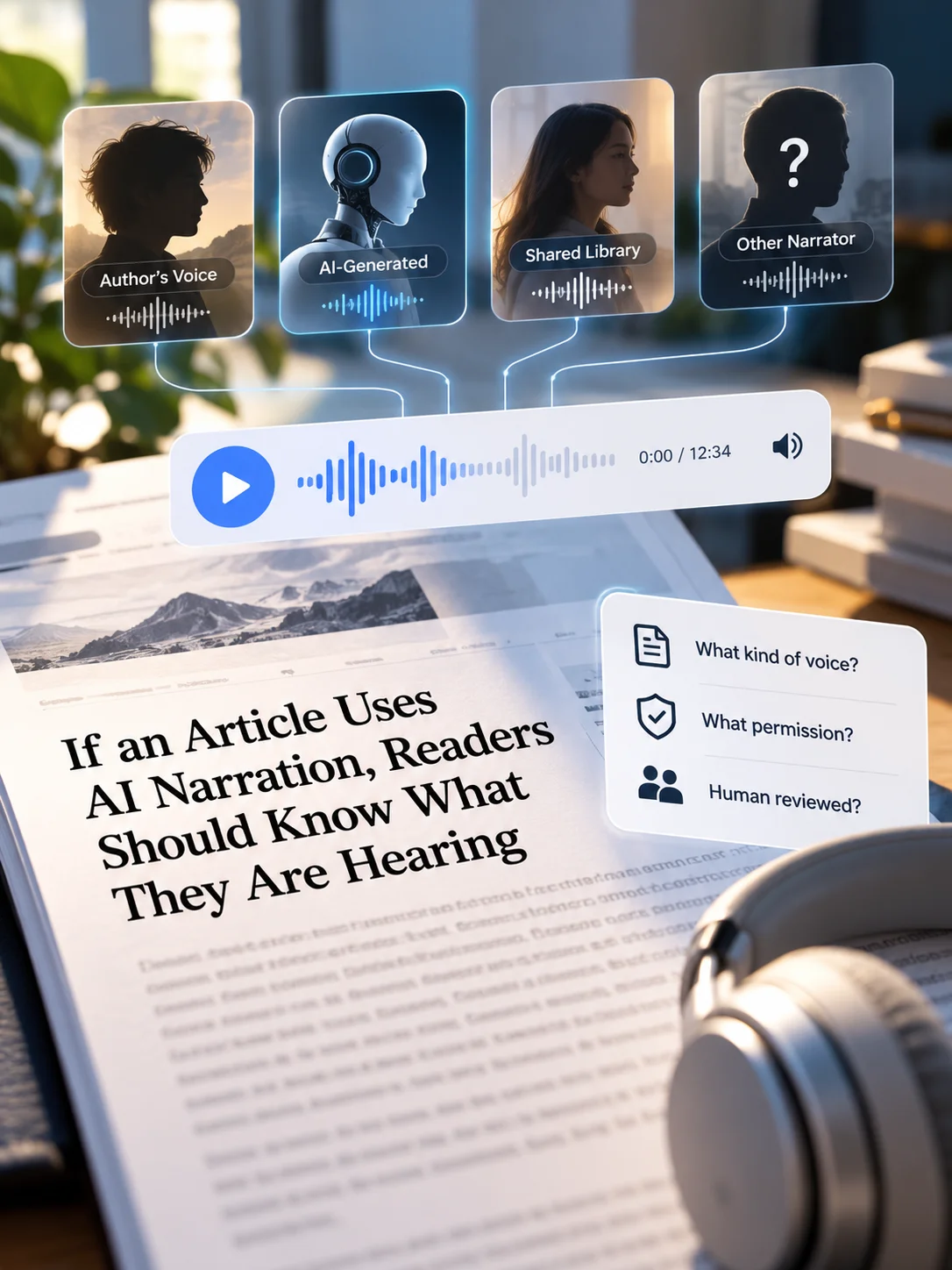If an Article Uses AI Narration, Readers Should Know What They Are Hearing
