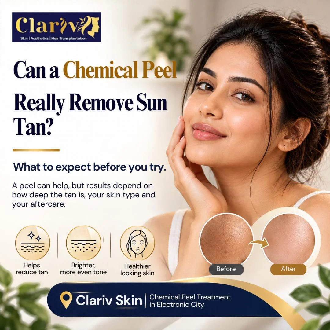 Can a Chemical Peel Really Remove Sun Tan? What to Expect Before You Try | Clariv Skin