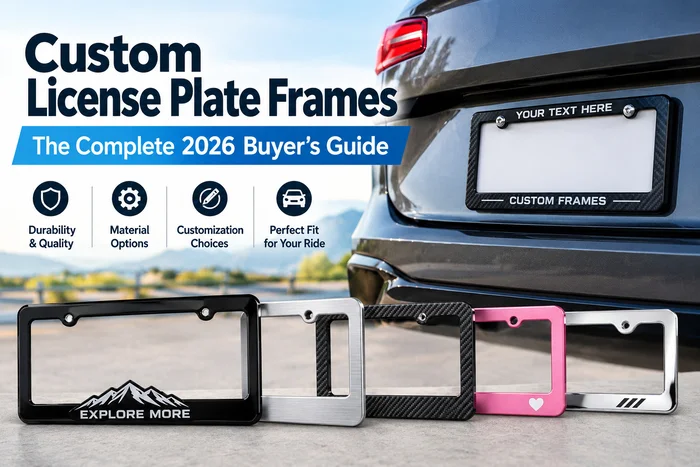 Custom License Plate Frames: The Complete 2026 Buyer’s Guide