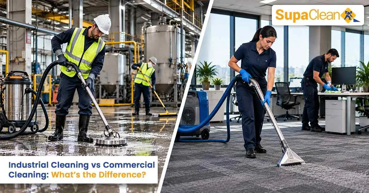 Industrial Cleaning vs Commercial Cleaning: What’s the Difference?