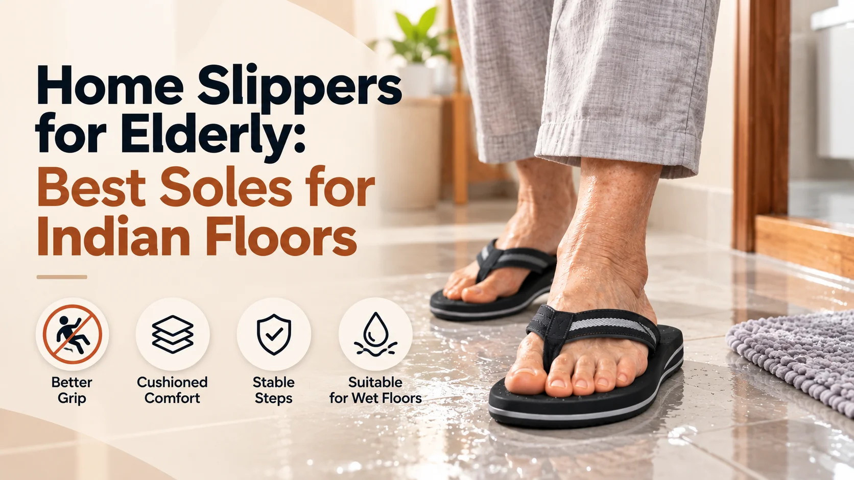 Home Slippers for Elderly: Best Soles for Indian Floors