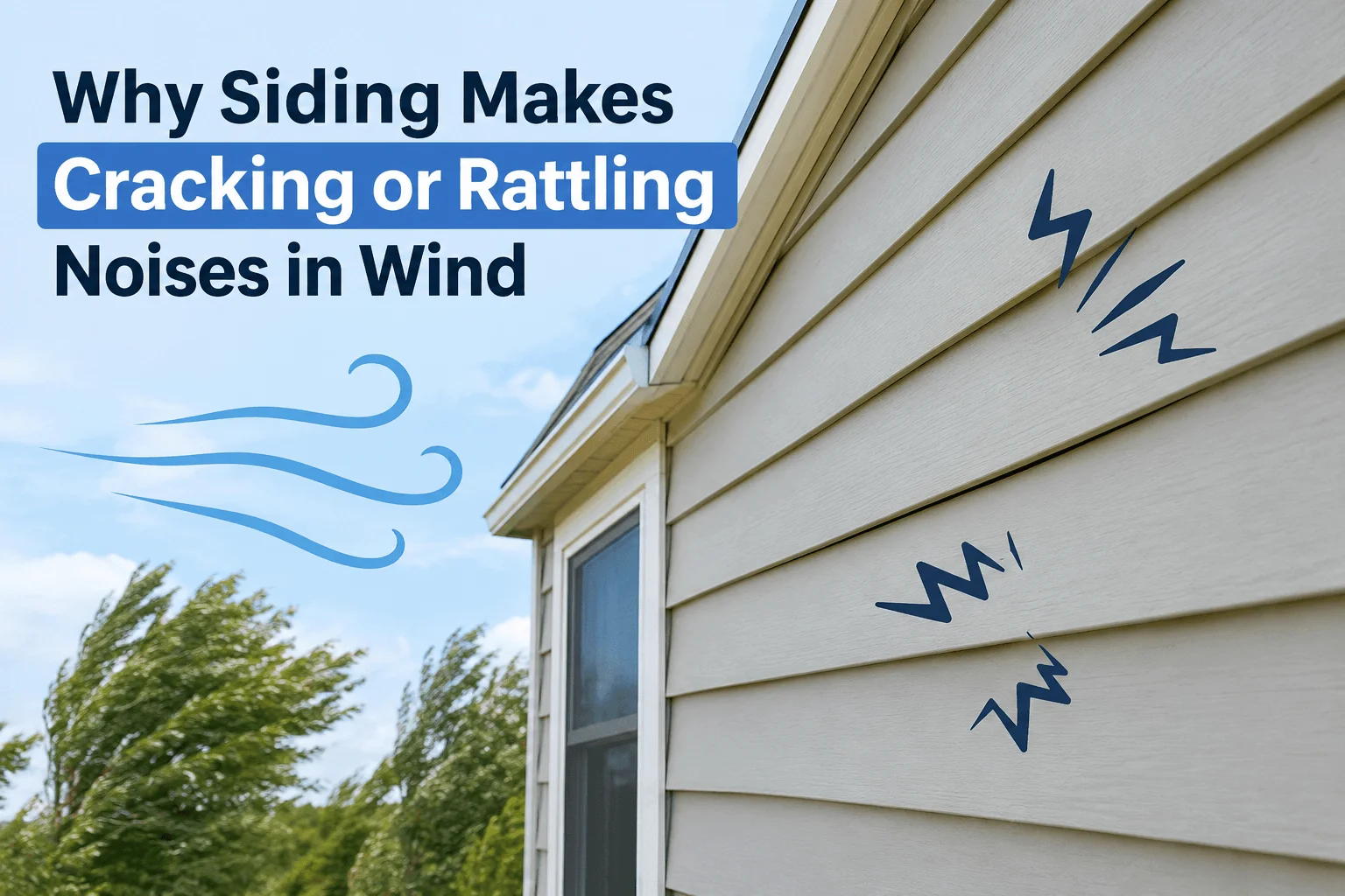 My Siding Makes a Cracking or Rattling Noise When the Wind Blows