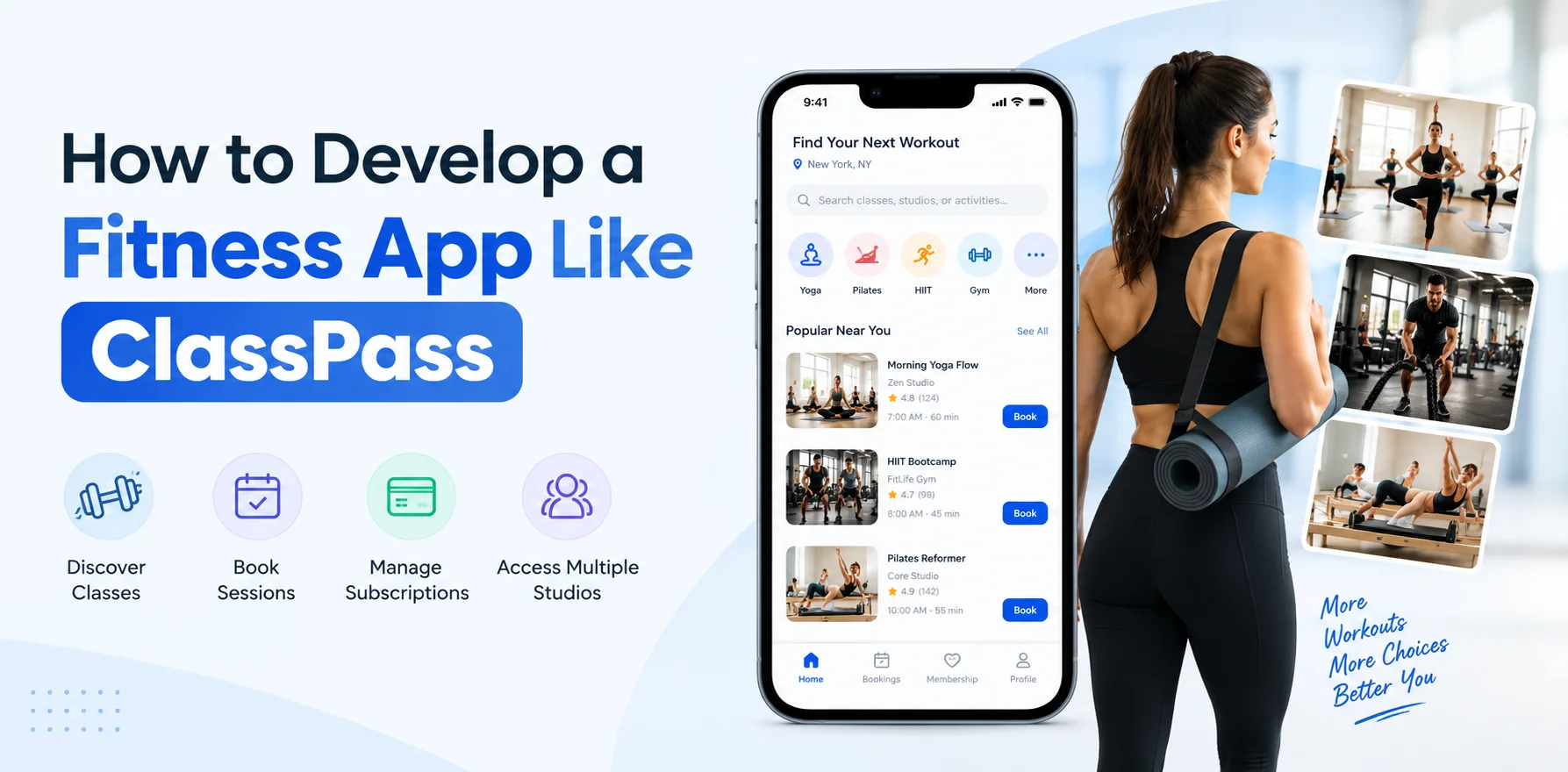 How to Develop a Fitness App Like ClassPass