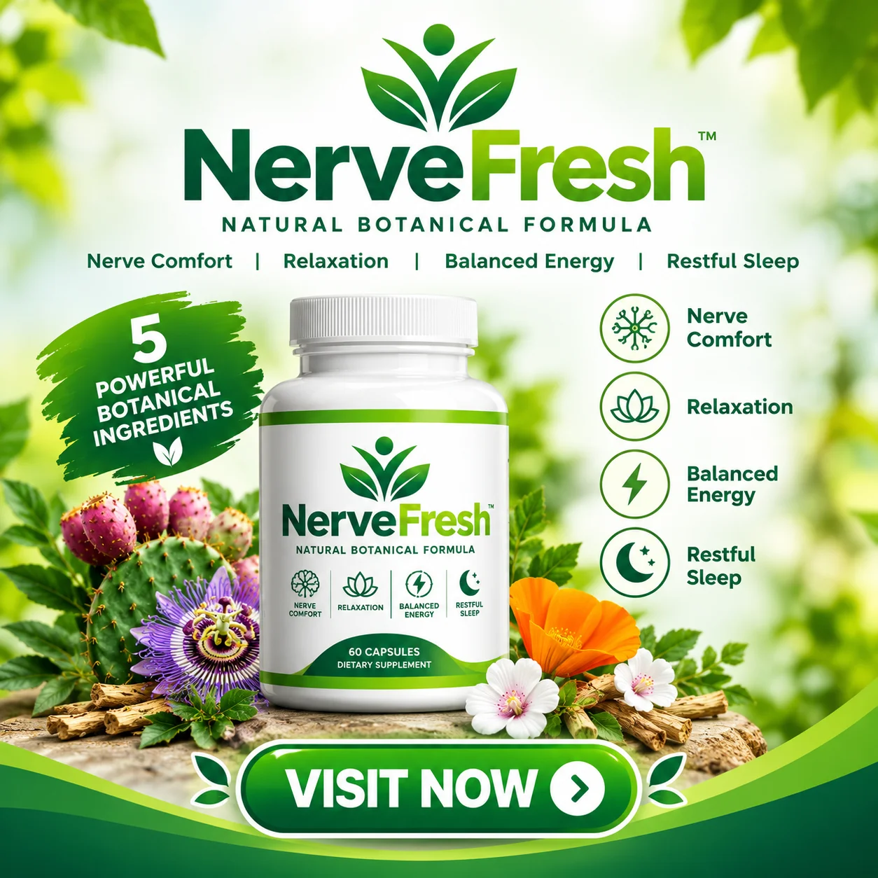Nerve Fresh: 5 Botanical Ingredients, Formula Details & Current Offer