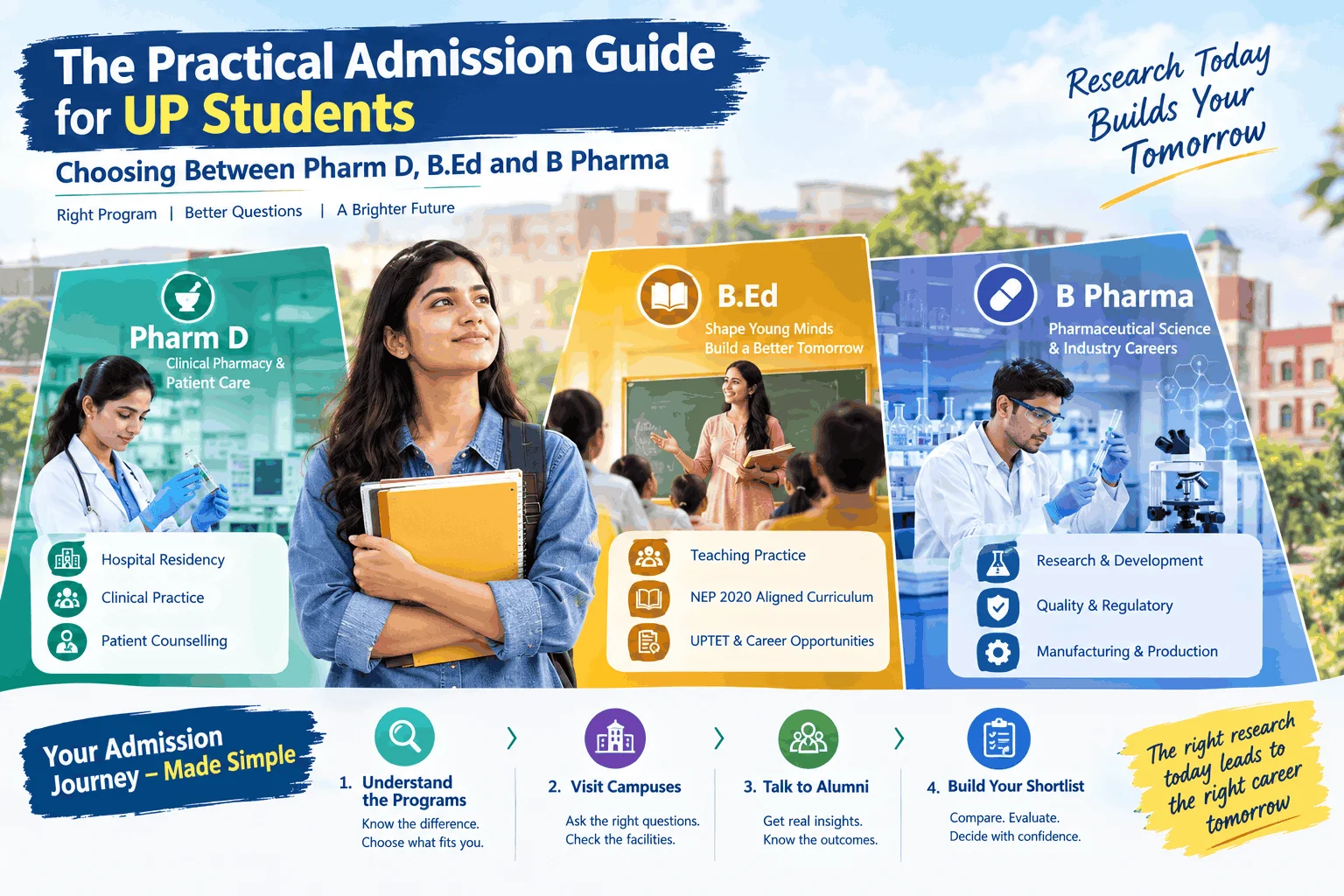UP Student Practical Guide Pharmd Bed Bpharma Admission