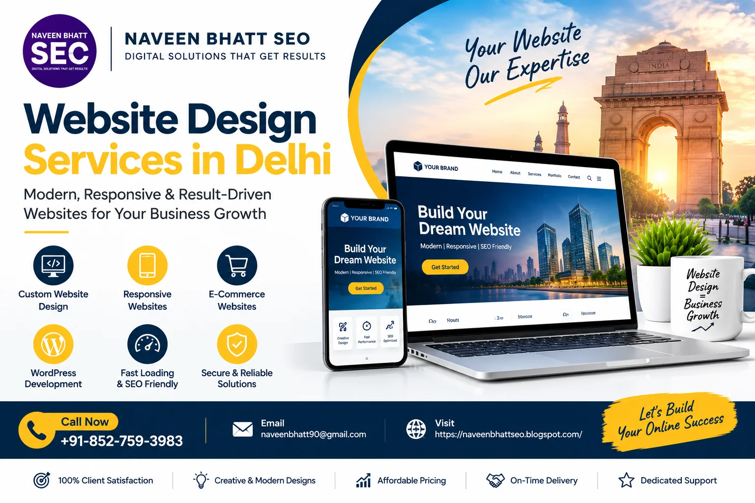 Top Website Design Services in Delhi for Small Business