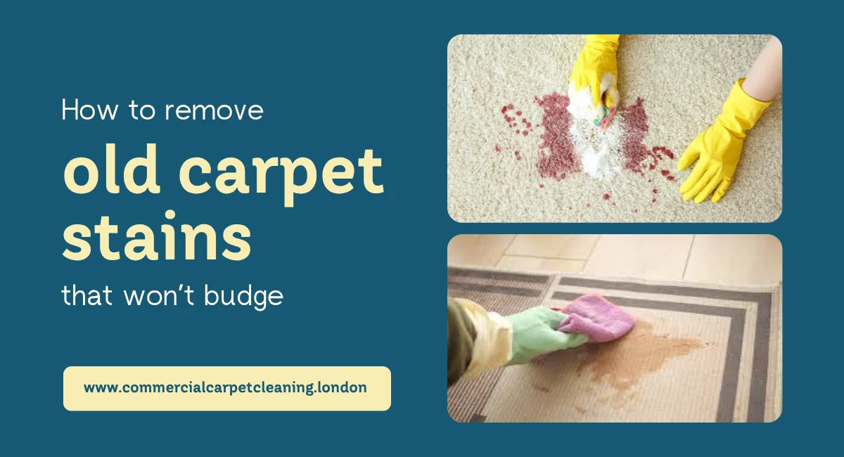 How to remove old carpet stains that won’t budge