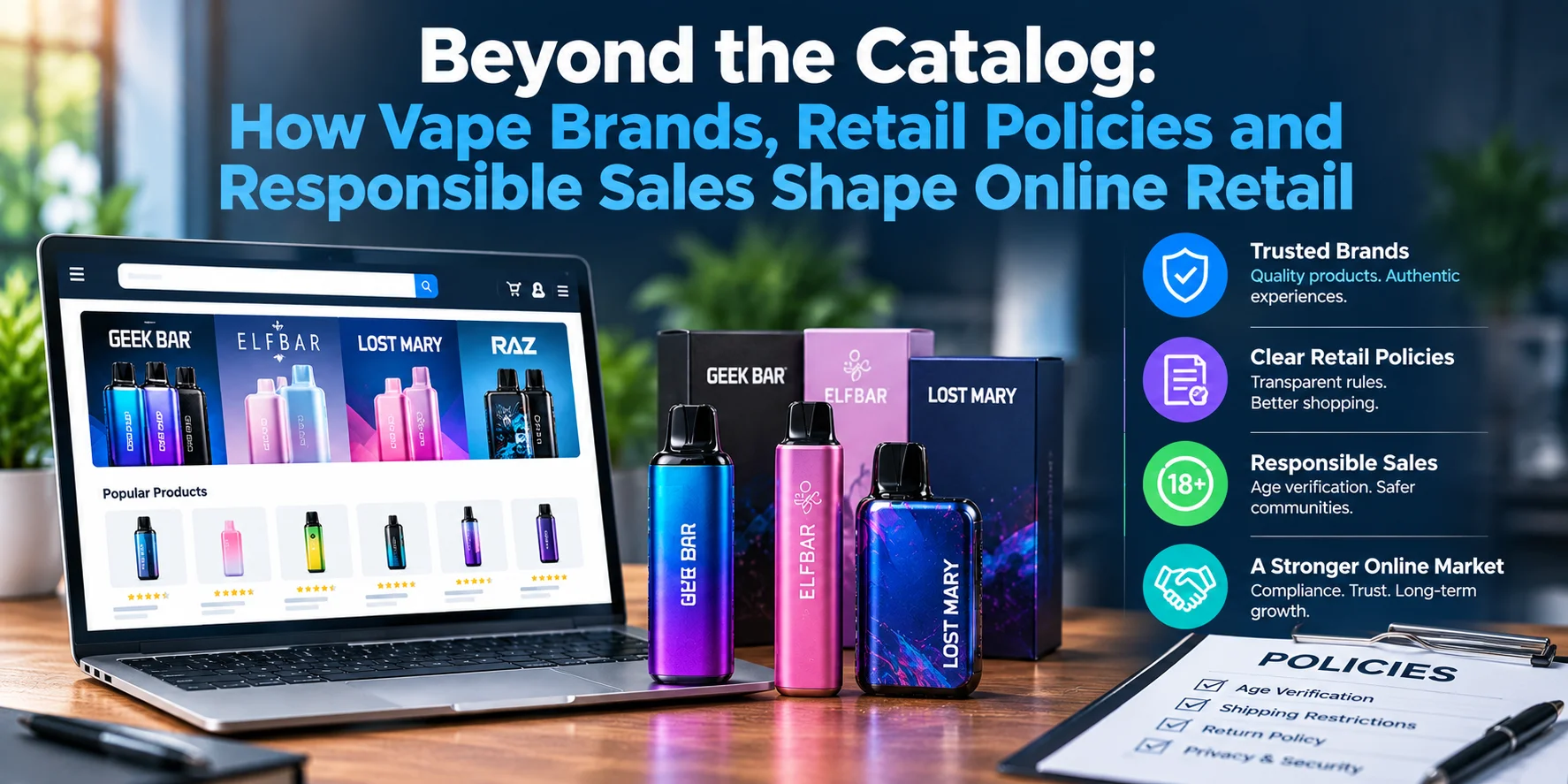 Beyond the Catalog: How Vape Brands, Retail Policies and Responsible Sales Shape Online Retail