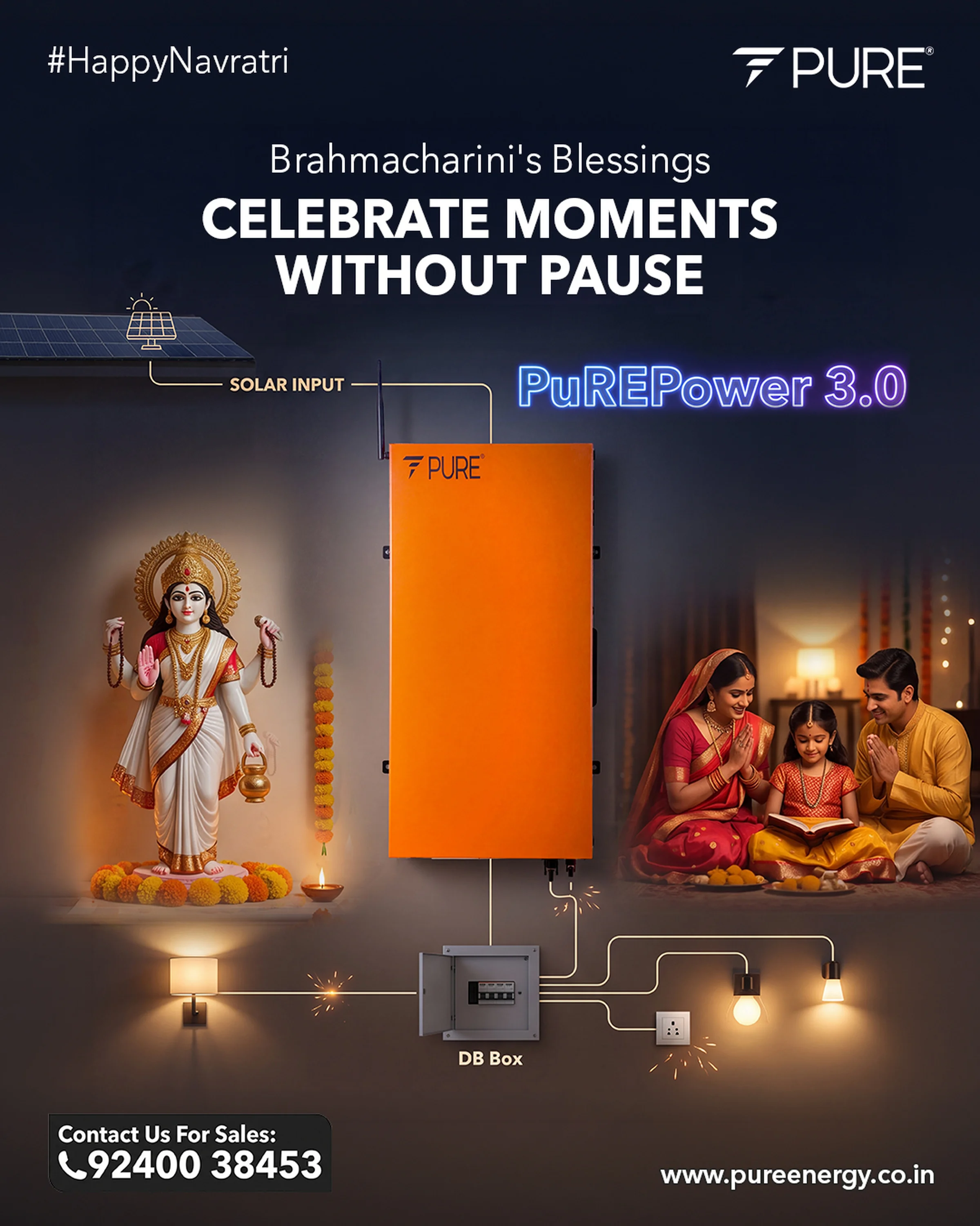 Lithium Batteries, Solar Inverters & UPS | PURE Energy India