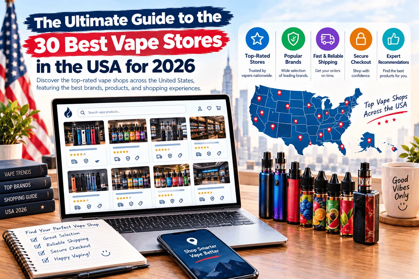 The Ultimate Guide to the 30 Best Vape Stores in the USA for 2026