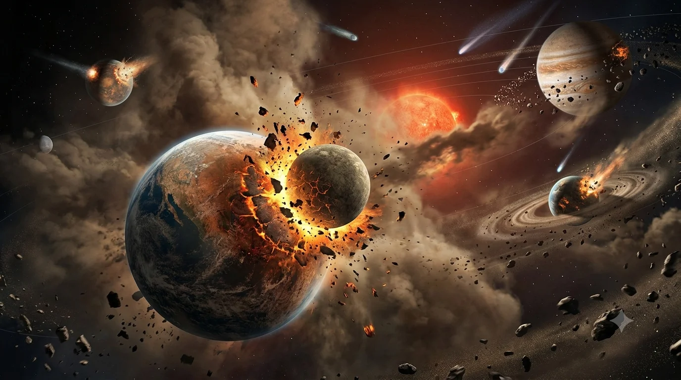 How Does Earth Evolution Theory Explain Planetary Growth?