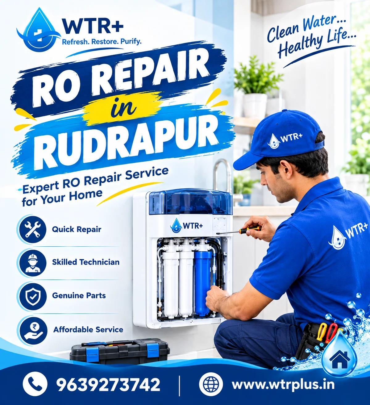 What Are the 10 Benefits of Professional RO Repair in Rudrapur?