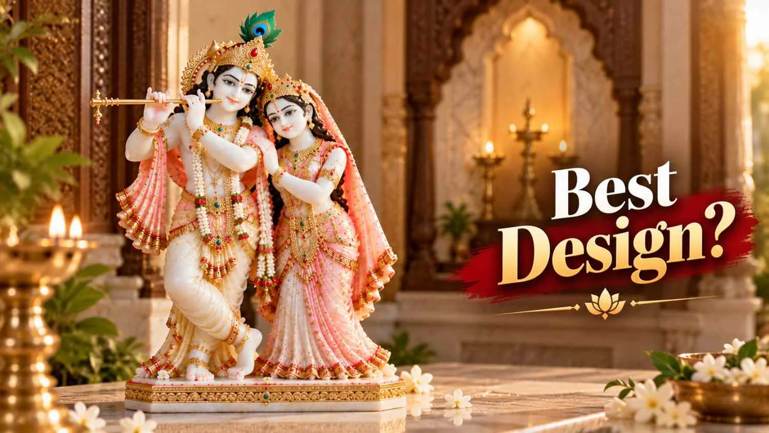 Which Radha Krishna Murti Design Is Best for a Traditional Indian Mandir?