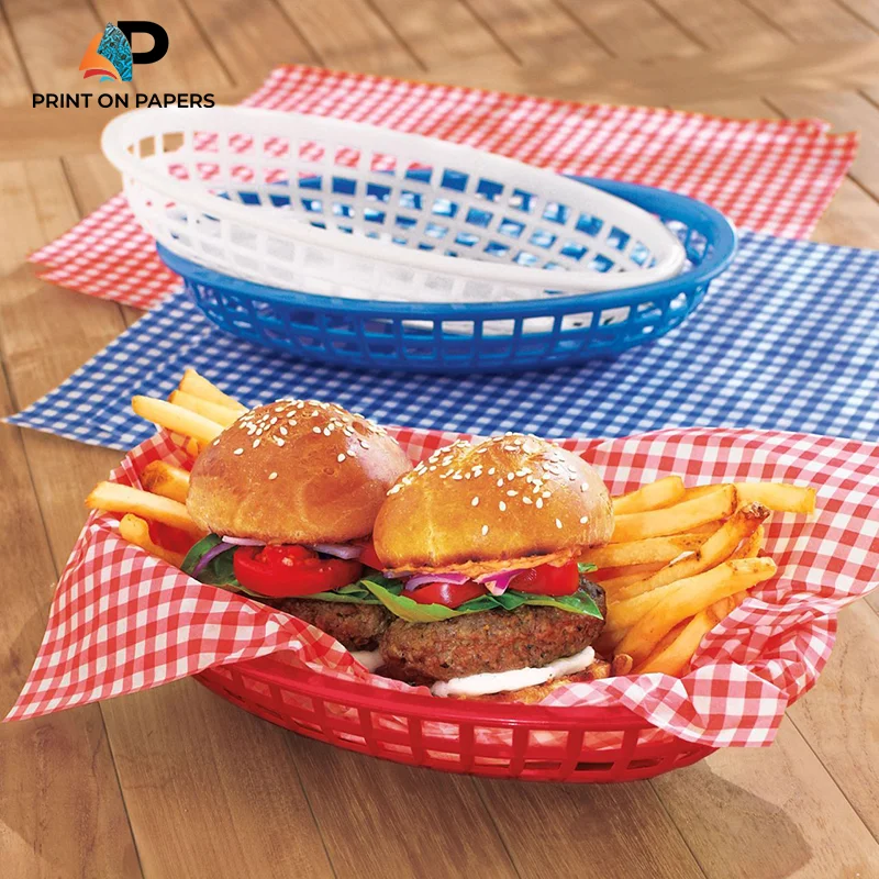 Basket Liners for Food Service in Restaurants and Cafes