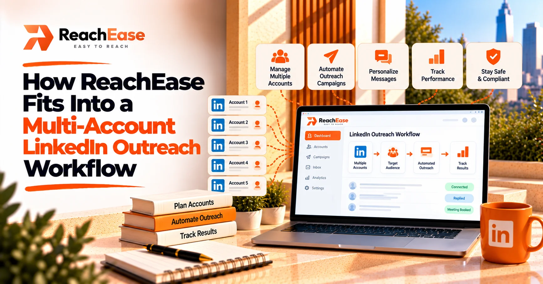 How ReachEase Fits Into a Multi-Account LinkedIn Outreach Workflow
