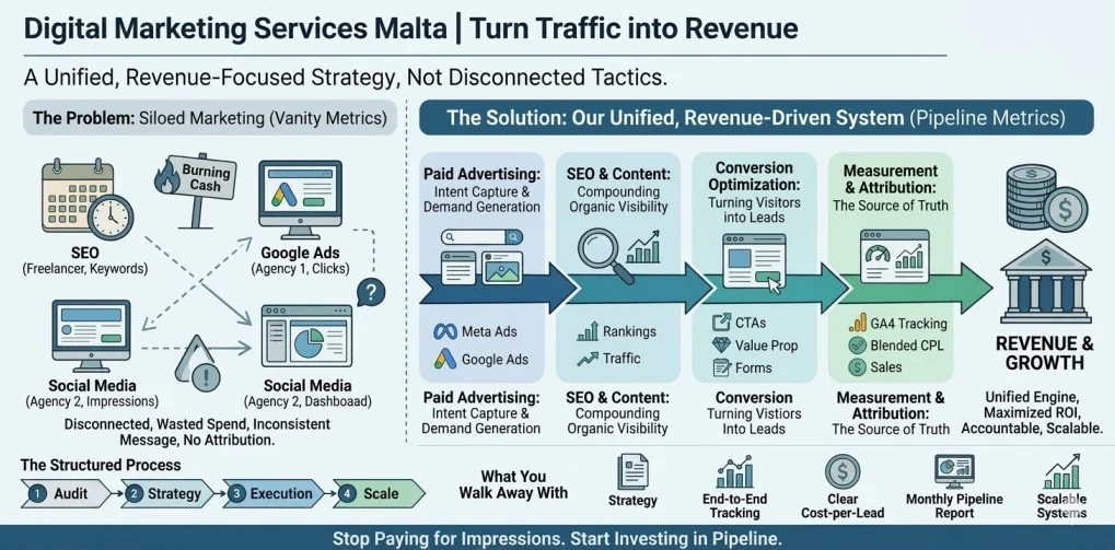 Digital Marketing Agency Malta | Google Ads, SEO & Meta