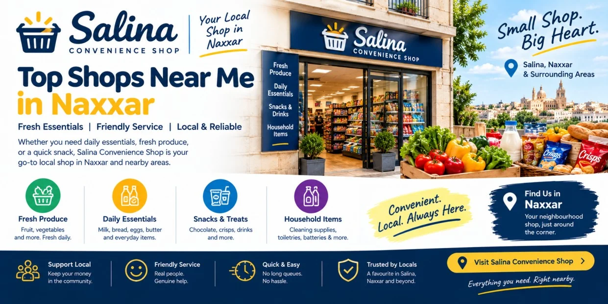 Salina Convenience Shop – Trusted Shops Near Me in Naxxar