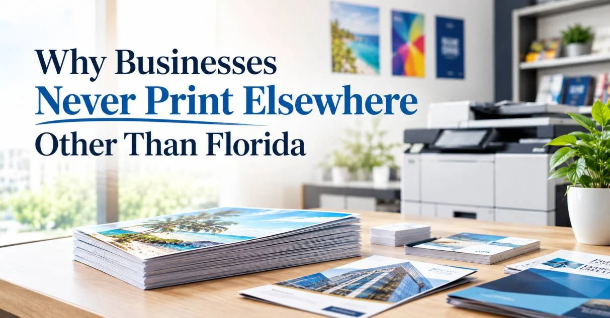 Why Businesses Never Print Elsewhere  Other Than Florida