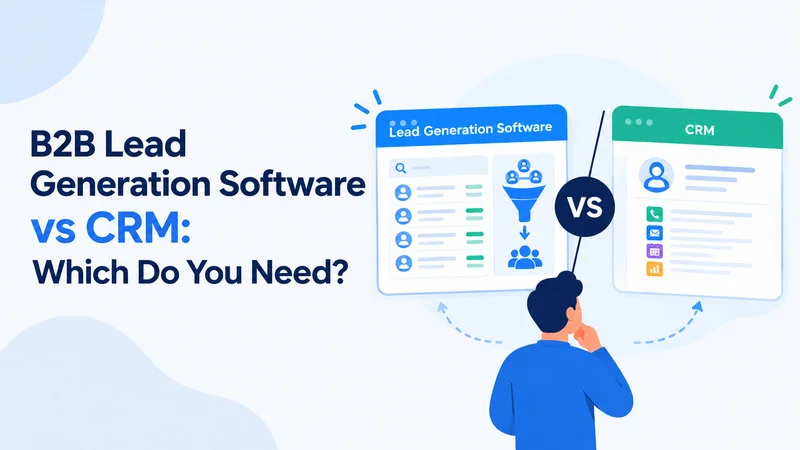 B2B Lead Generation Software vs CRM: Which Do You Need?